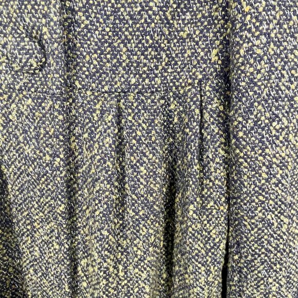 Vintage BB Dakota Cotton Blend Tweed Empire Waist Twee Coat Green Academia S - Picture 9 of 13